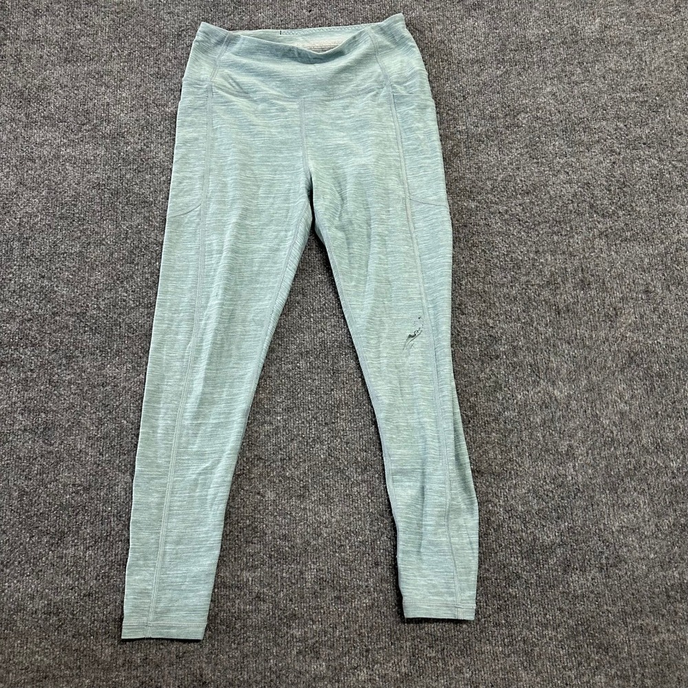 Victoria's Secret Leggings Womens Size 8 Green Space Dye High Waist Pockets